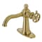 Kingston Brass Single-Handle Bathroom Faucet with Push Pop-Up, Brushed Brass KSD3547CG - alternate 1